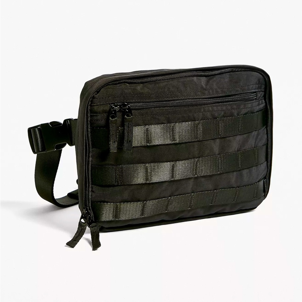 NEW Urban Outfitters Chest Rig Utility Pack Bag Black Festival Rave Tactical